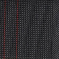 Volkswagen Seat Cloth - Volkswagen - Vertical Stripe (Anthracite/Red)