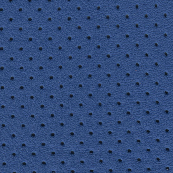 Clearance Leather Half Hide - Cobalt Blue Perf
