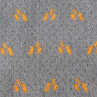 Bus Moquette - Grey/Orange