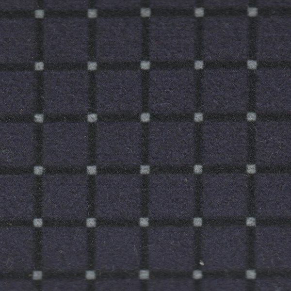 Ford Seat Cloth - Ford Escort - Velour Blocks (Black/Blue)