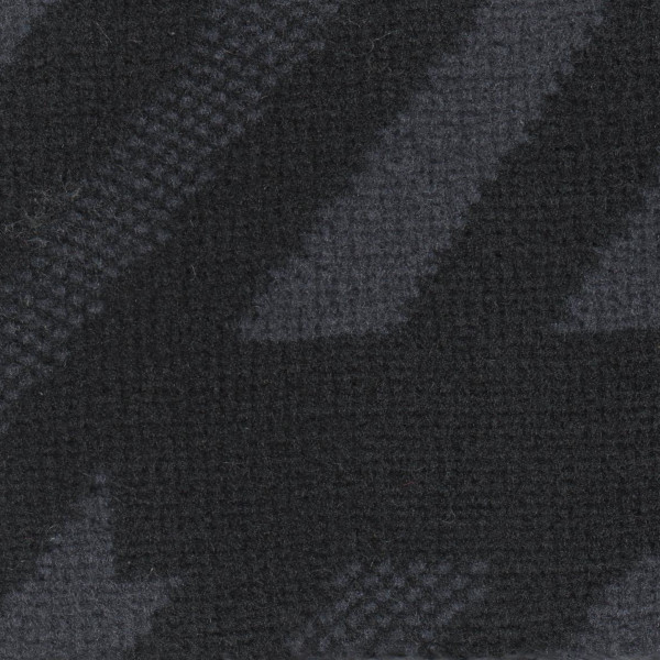 Ford Seat Cloth - Ford - Velour Stripe Motif (Black/Grey)