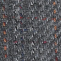 OEM Seating Cloth - Peugeot - Striped Twill (Grey/Red/Orange)