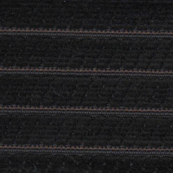 Renault Seat Cloth - Renault Talisman - Velour Stripe (Black/Orange)