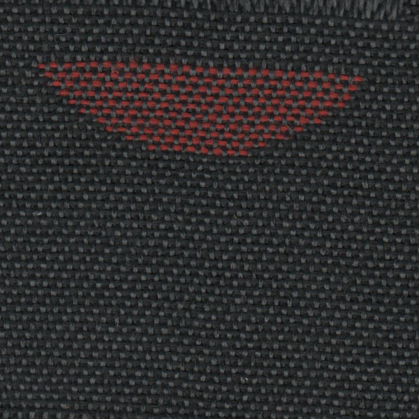Skoda Seat Cloth - Skoda Fabia - Semicircle (Black/Red)