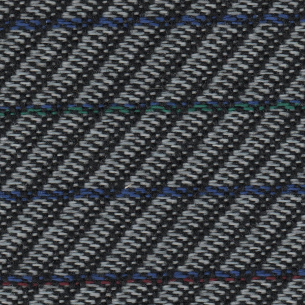 Toyota Seat Cloth - Toyota - Diagonal Stripe (Black/Grey/Multi)