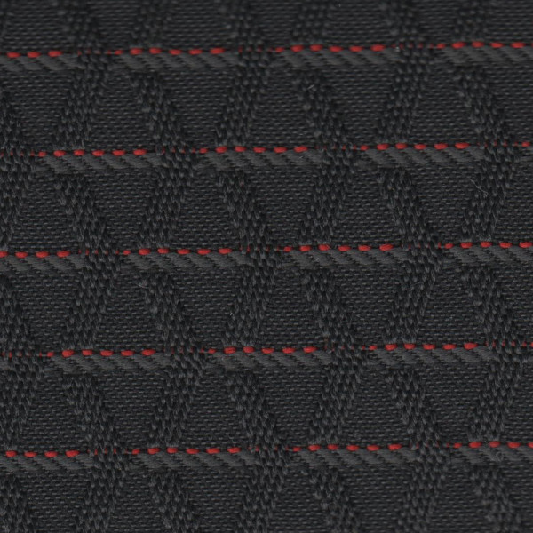 Volkswagen Seat Cloth - Volkswagen Cross Polo - Stripe Cable (Anthracite/Red)