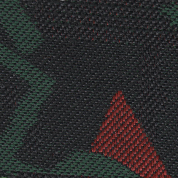 Volkswagen Seat Cloth - Volkswagen Golf - Shape Motif (Black/Red/Green)