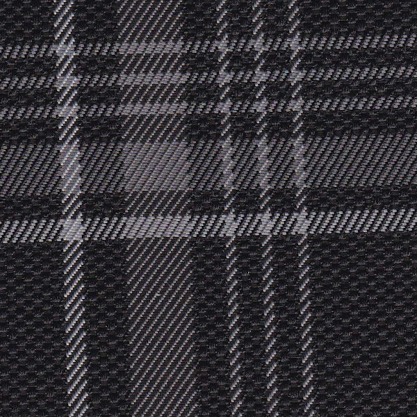 VW Golf 7 GTI Cloth - Tartan (Black/Grey)
