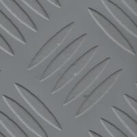HD Van Flooring Vinyl - 5 Bar Chequerplate Light Grey